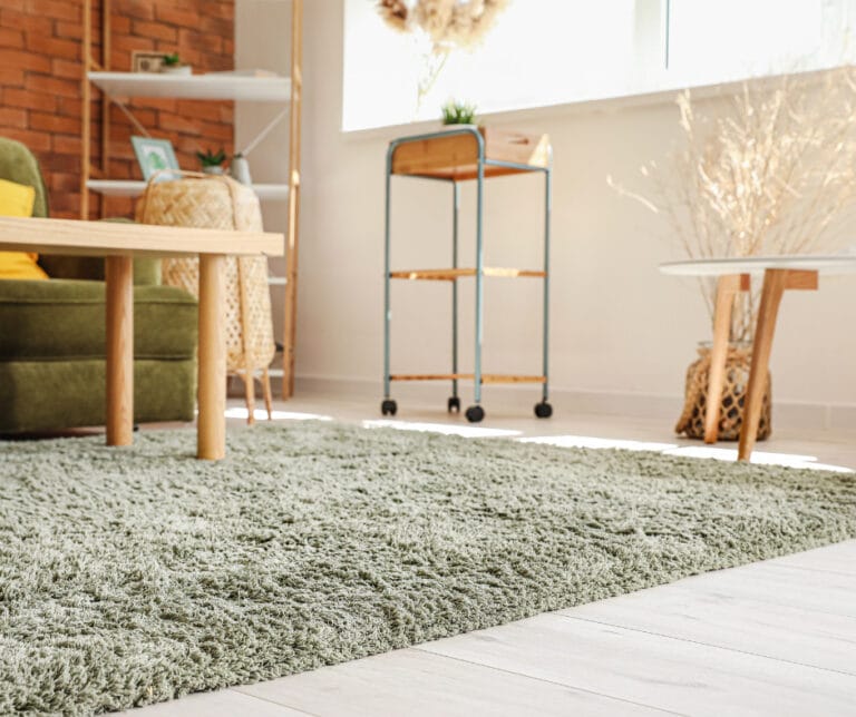 How to keep an area rug from creeping on a carpeted floor - The