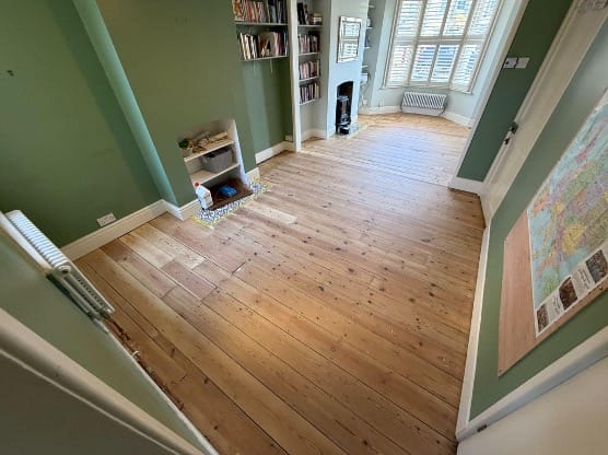 Victorian Pine Floor Restoration in Cambridge